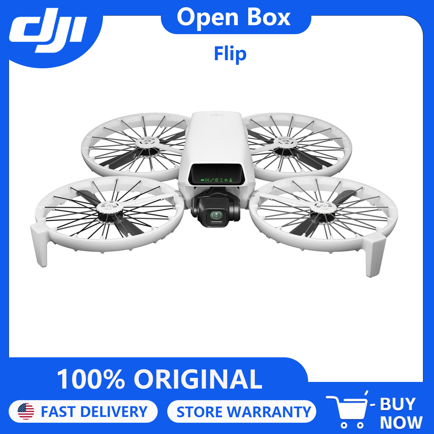 Drone Ndvi - Caixa Aberta - DJI Flip (RC-N3),