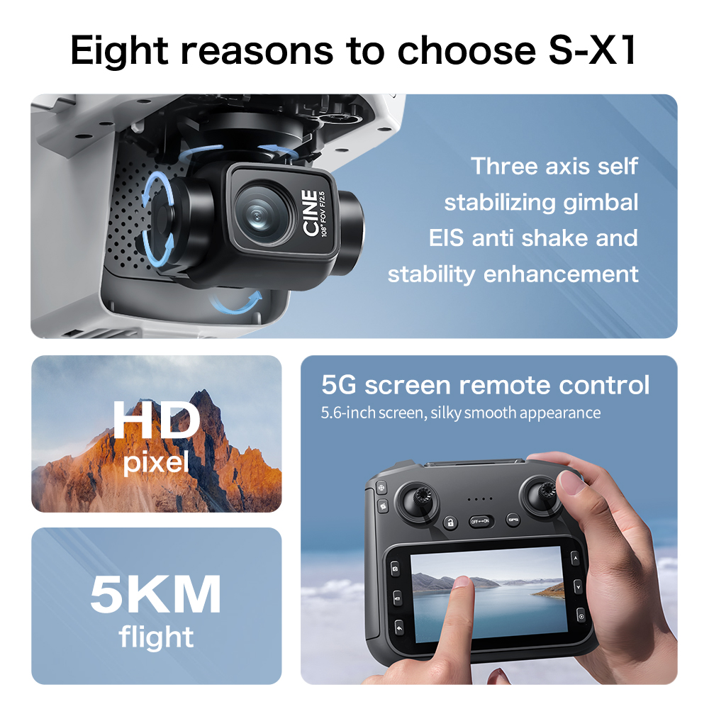 Drone Aéreo Original S-X1 GPS  - Drone Mapping avaliação e preço